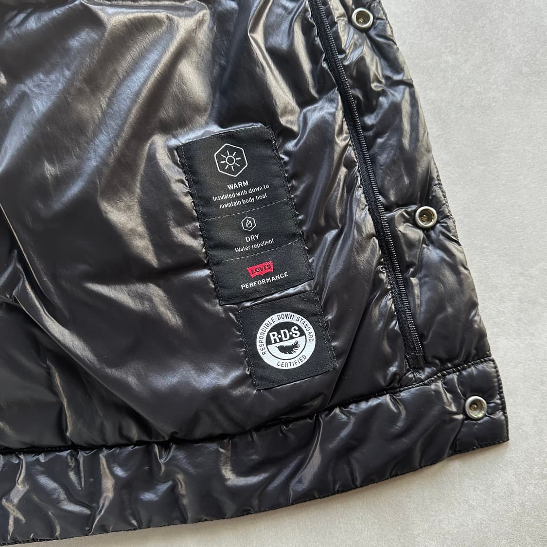 [L]리바이스 Big E 화이트탭 구스다운 트러커 경량 패딩 상품이미지9