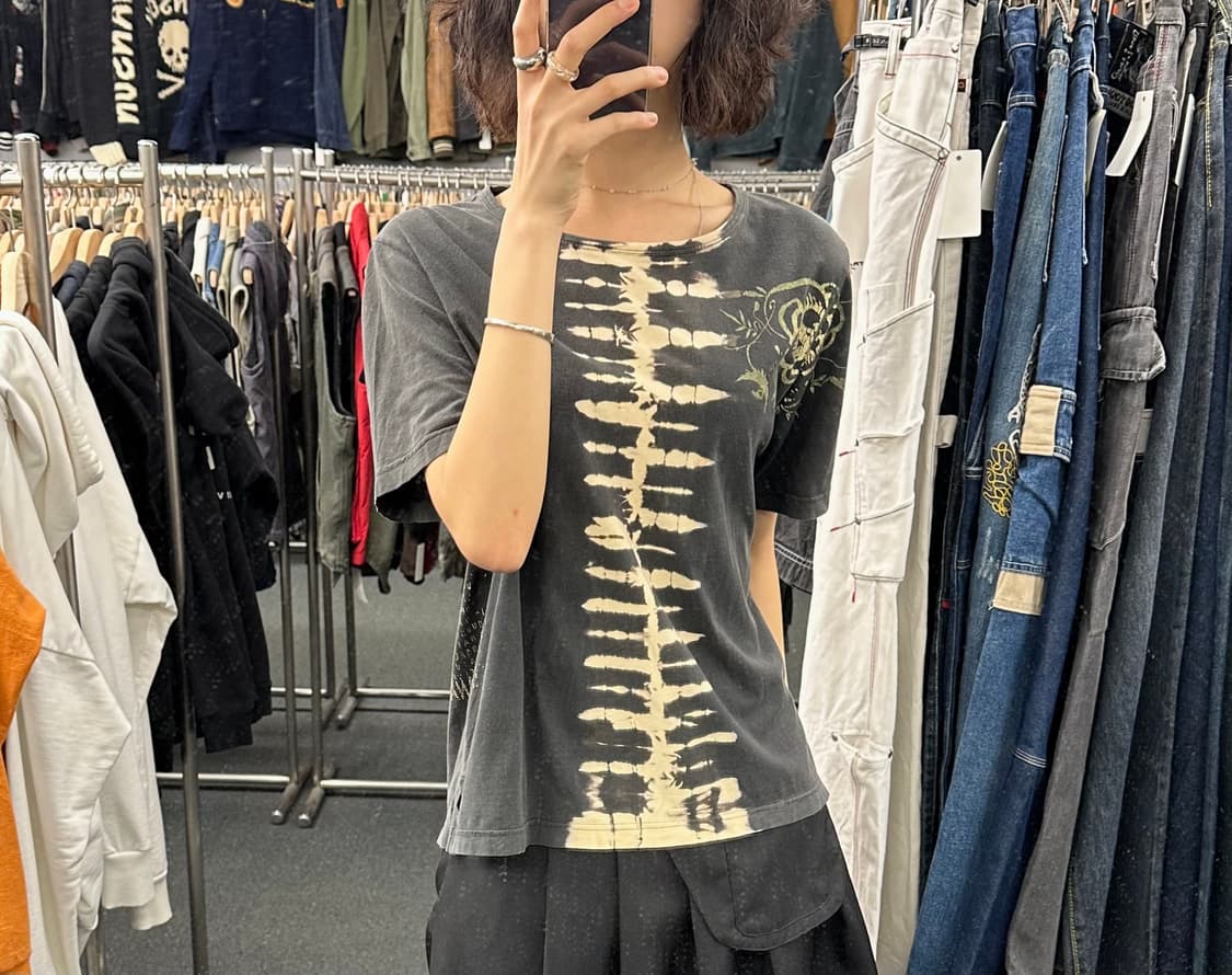 L)Japanese vintage 오리엔탈 프린팅 반팔 상품이미지1
