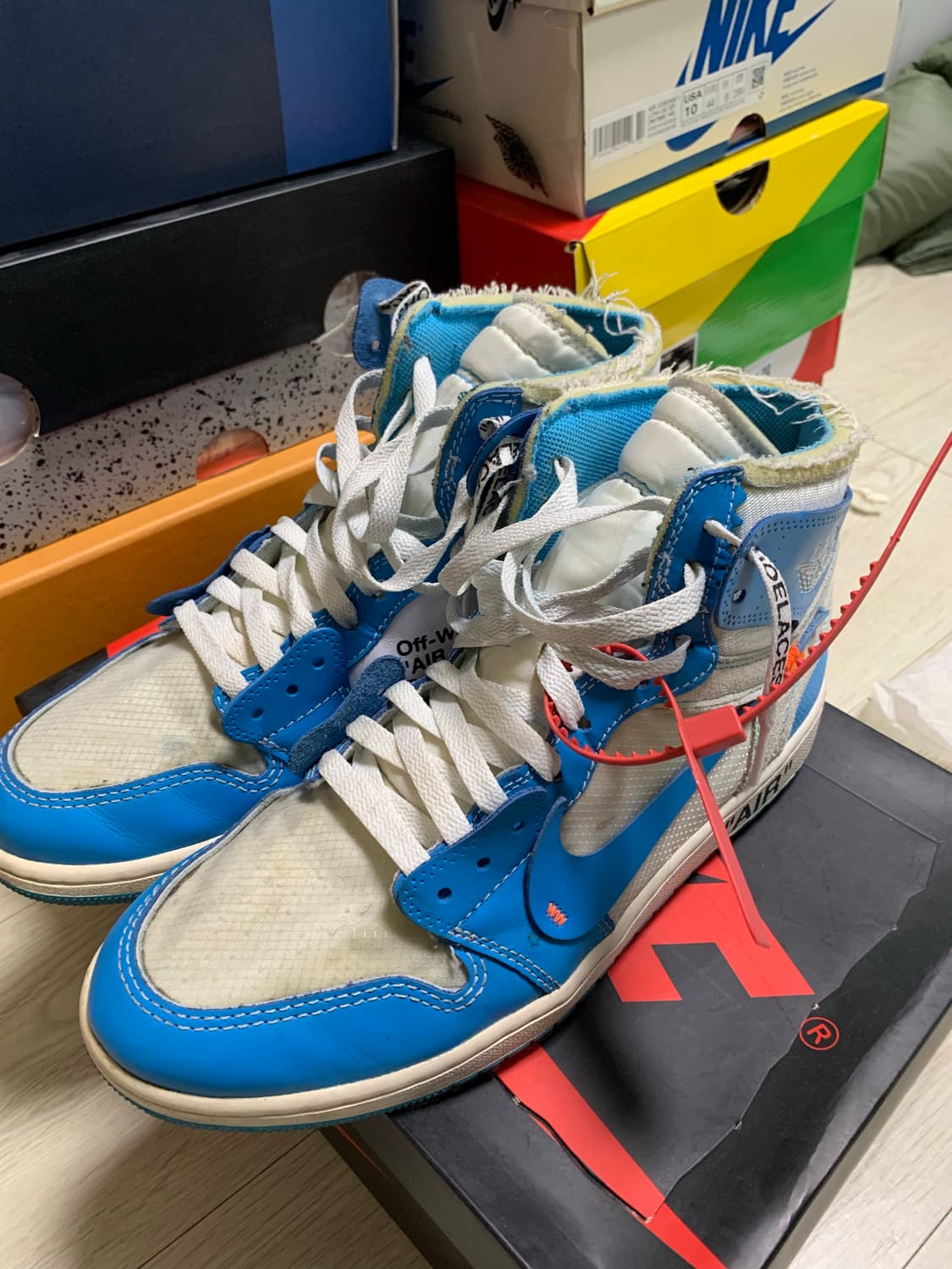 [280]나이키 오프화이트 조던1 unc 상품이미지1