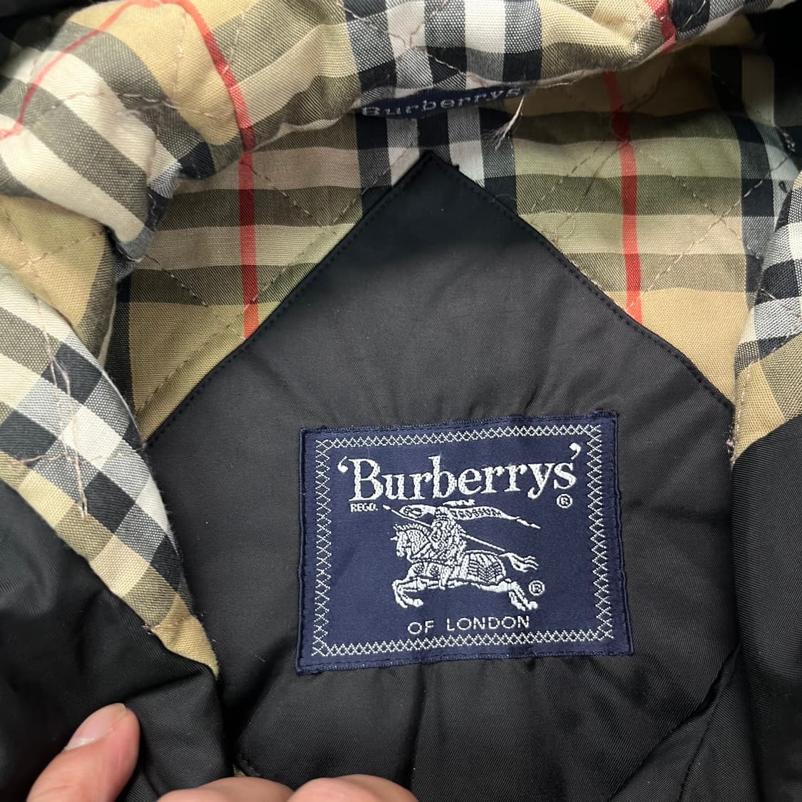 100 버버리 90s 누빔 코치 자켓 상품이미지2