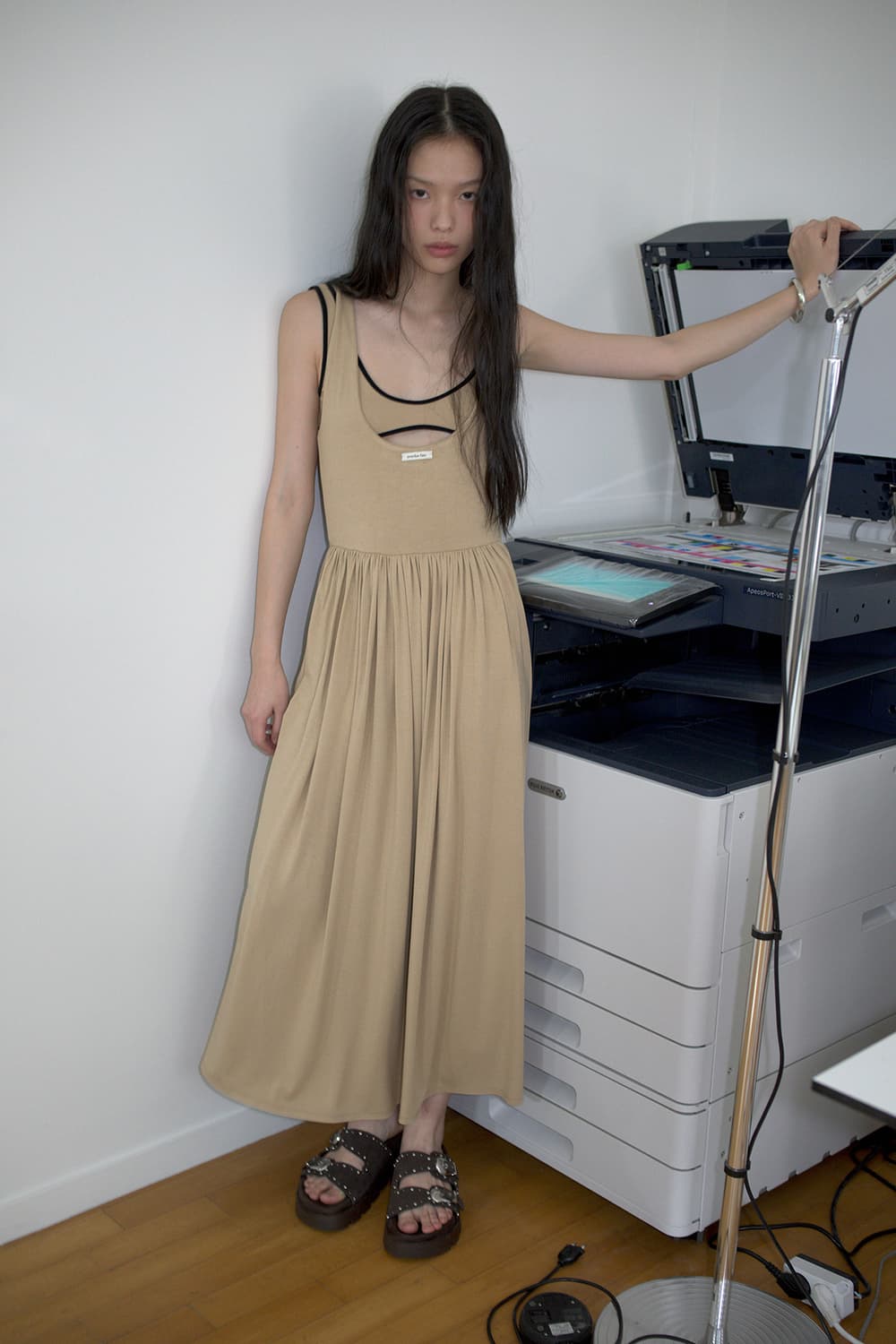 오버듀플레어 스커트 draped turn over skirt 상품이미지2