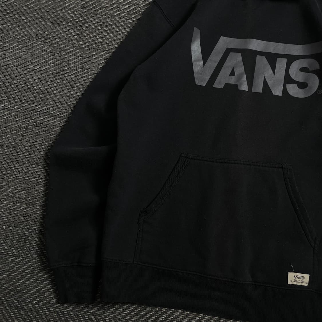 반스 빅로고 박시핏 후드 티셔츠 블랙o 4708 상품이미지2