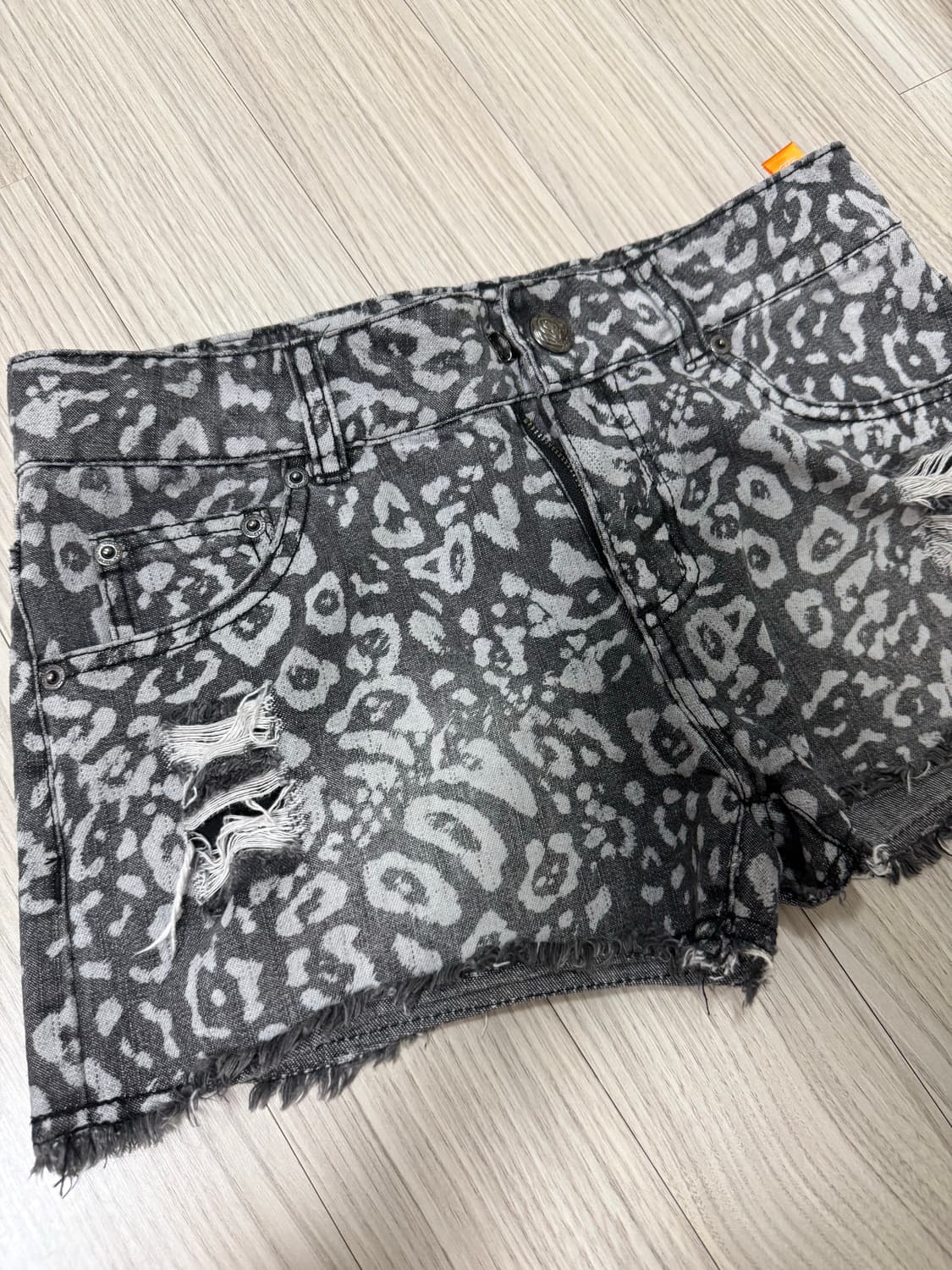 레오파드 숏팬츠 갸루 오네갸루 Y2K 펑크 고스  상품이미지1