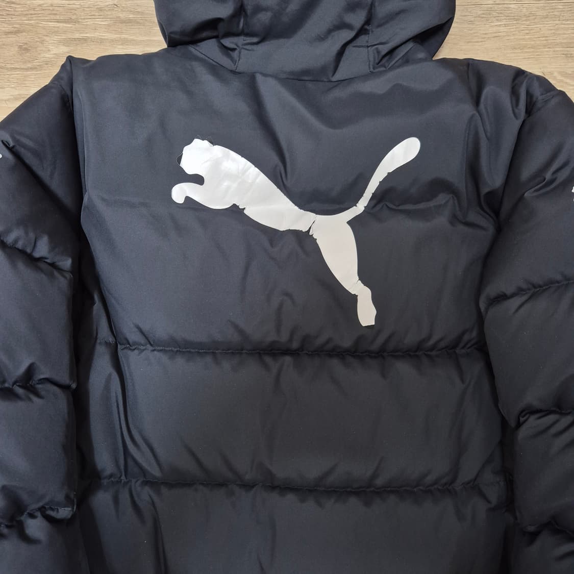 푸마 남성 덕다운 오리지널 로고 후드 롱패딩 점퍼 M(95) 상품이미지5