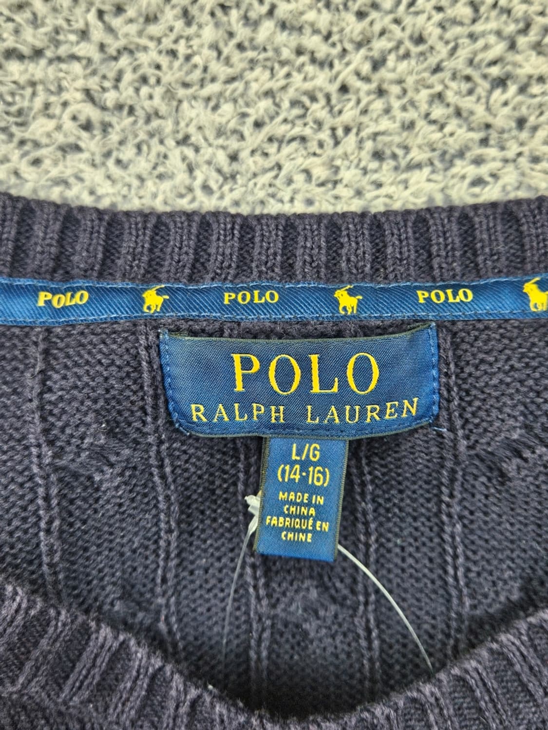 폴로랄프로렌 케이블 니트 스웨터 ( L ) / 11764 상품이미지8
