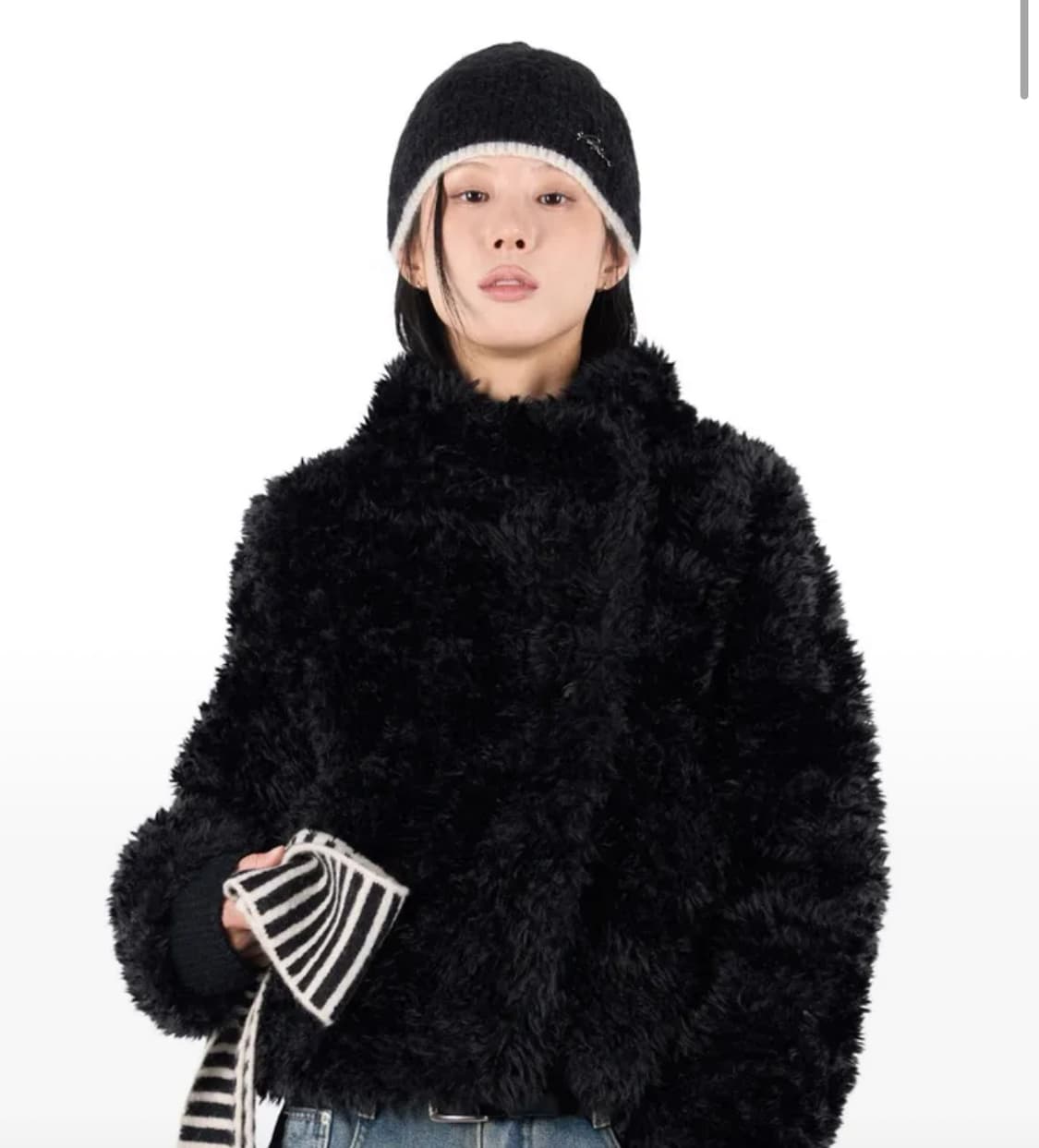 릿킴 NOTE SHEARLING JACKET 퍼자켓 상품이미지1