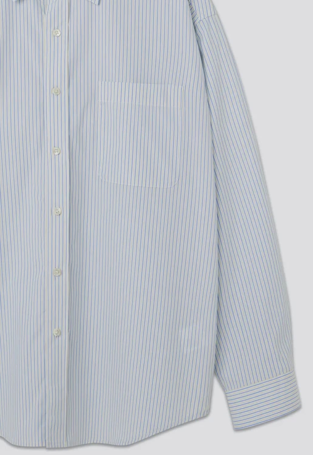 [L] 르아브 샴브레이 스트라이프 셔츠 상품이미지3