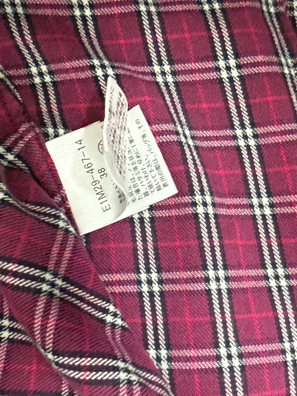 버버리 블루라벨 핑크 체리 셔츠 상품이미지3