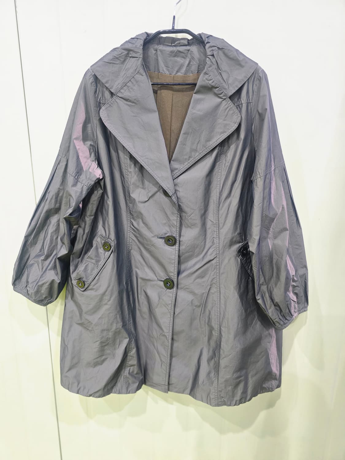 회색 하프 코트 일본 빈티지 상품이미지1