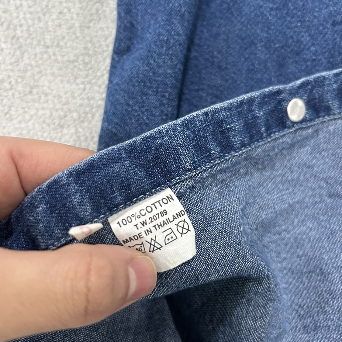 리바이스 웨스턴 데님 반팔 셔츠 L 상품이미지4