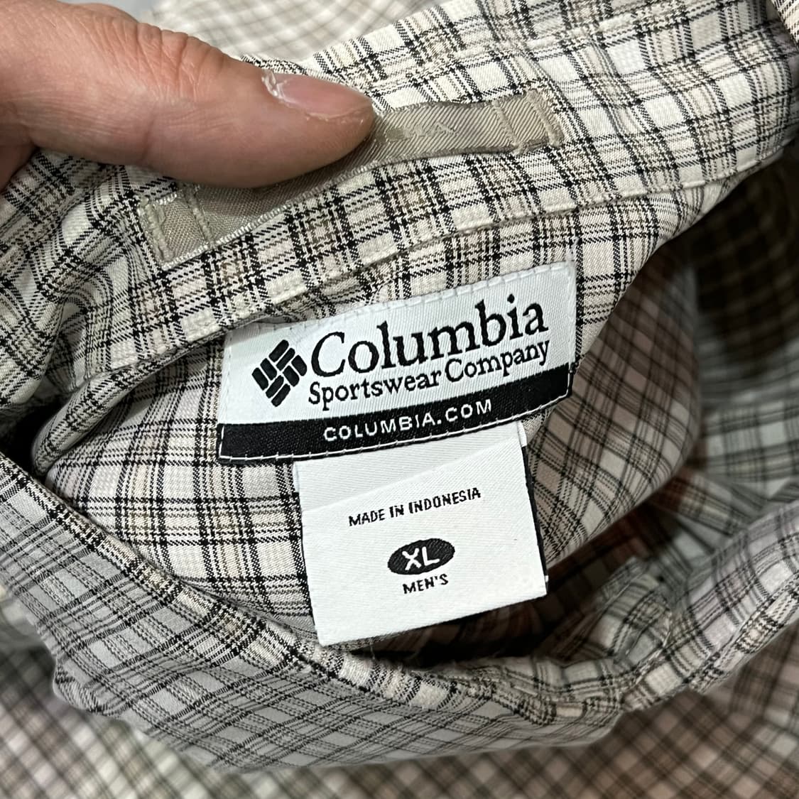  컬럼비아 체크 하프 셔츠 y16333 상품이미지6