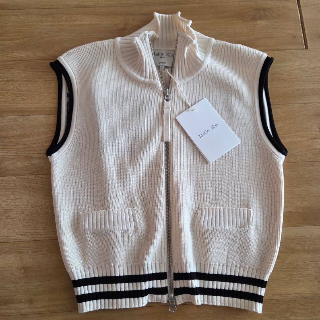 마뗑킴 니트 베스트 조끼S 상품이미지1