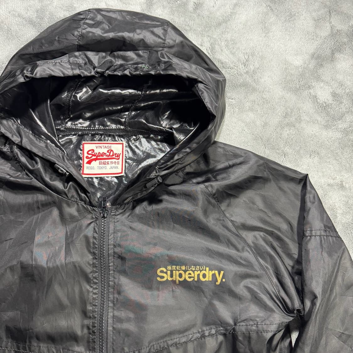 슈퍼드라이 백 프린팅 바람막이 상품이미지2