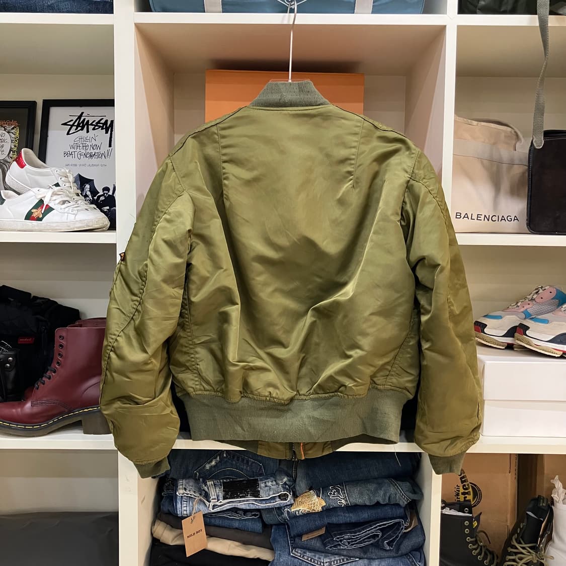 알파인더스트리 카키 ma-1 항공점퍼 M 상품이미지3