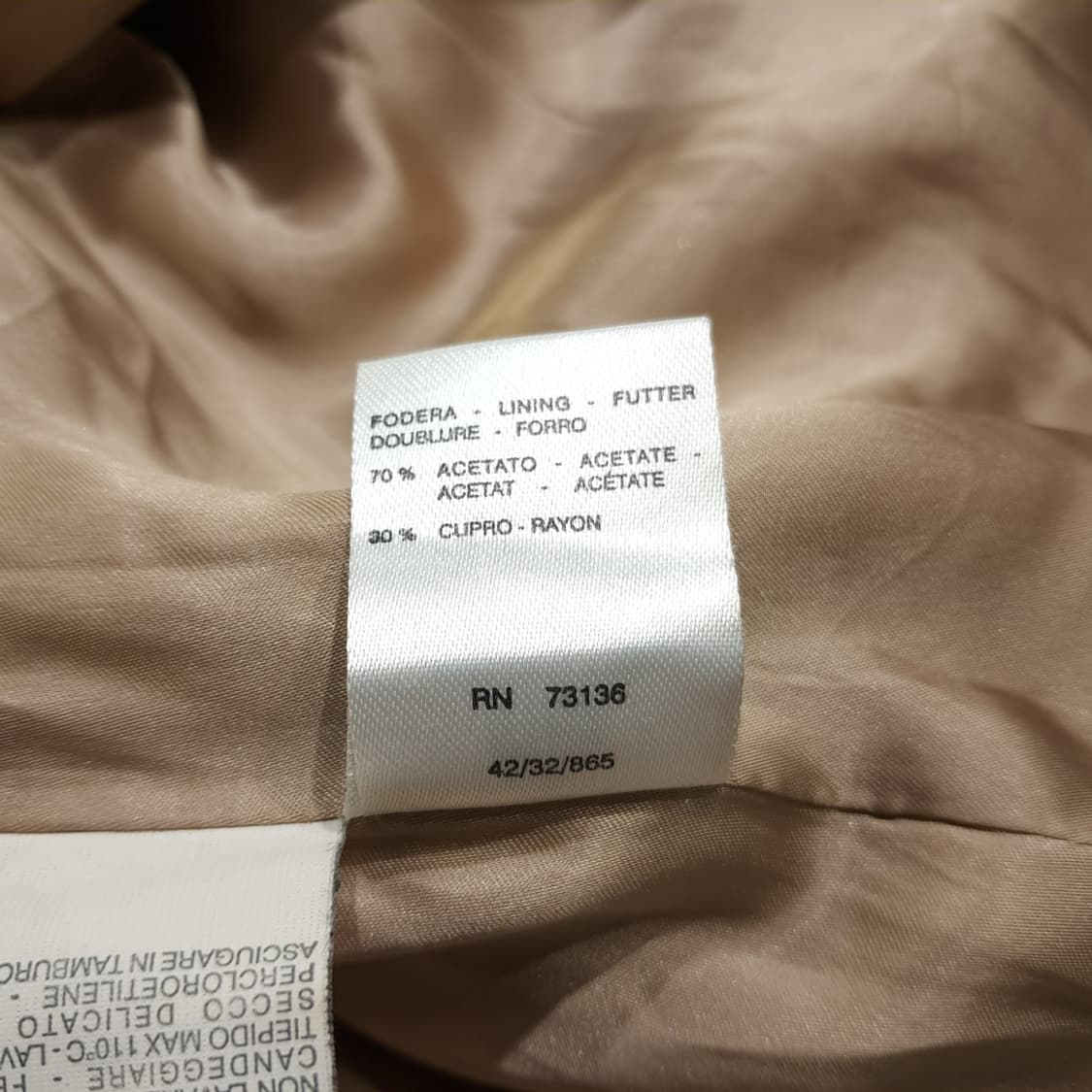 CL222 XL 막스마라 90s 이태리판 울 실버라벨 카멜 하프코트 상품이미지6