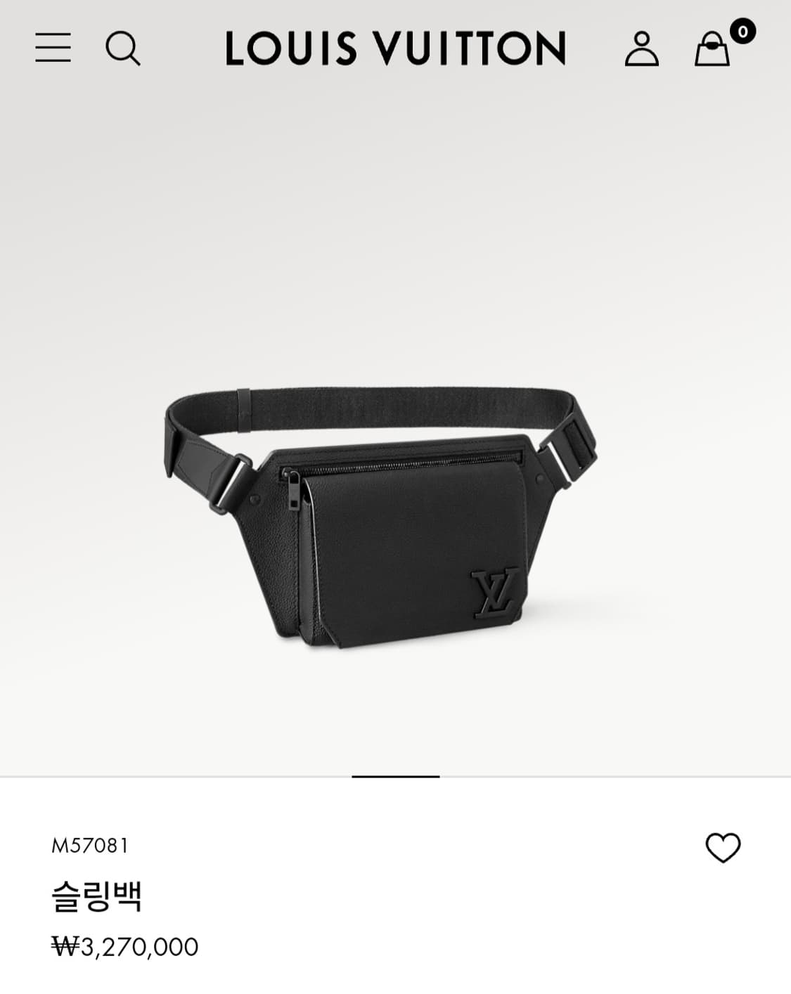 루이비통 토리옹 에어로그램 Lv 슬링백 크로스백 (새상품) 상품이미지2