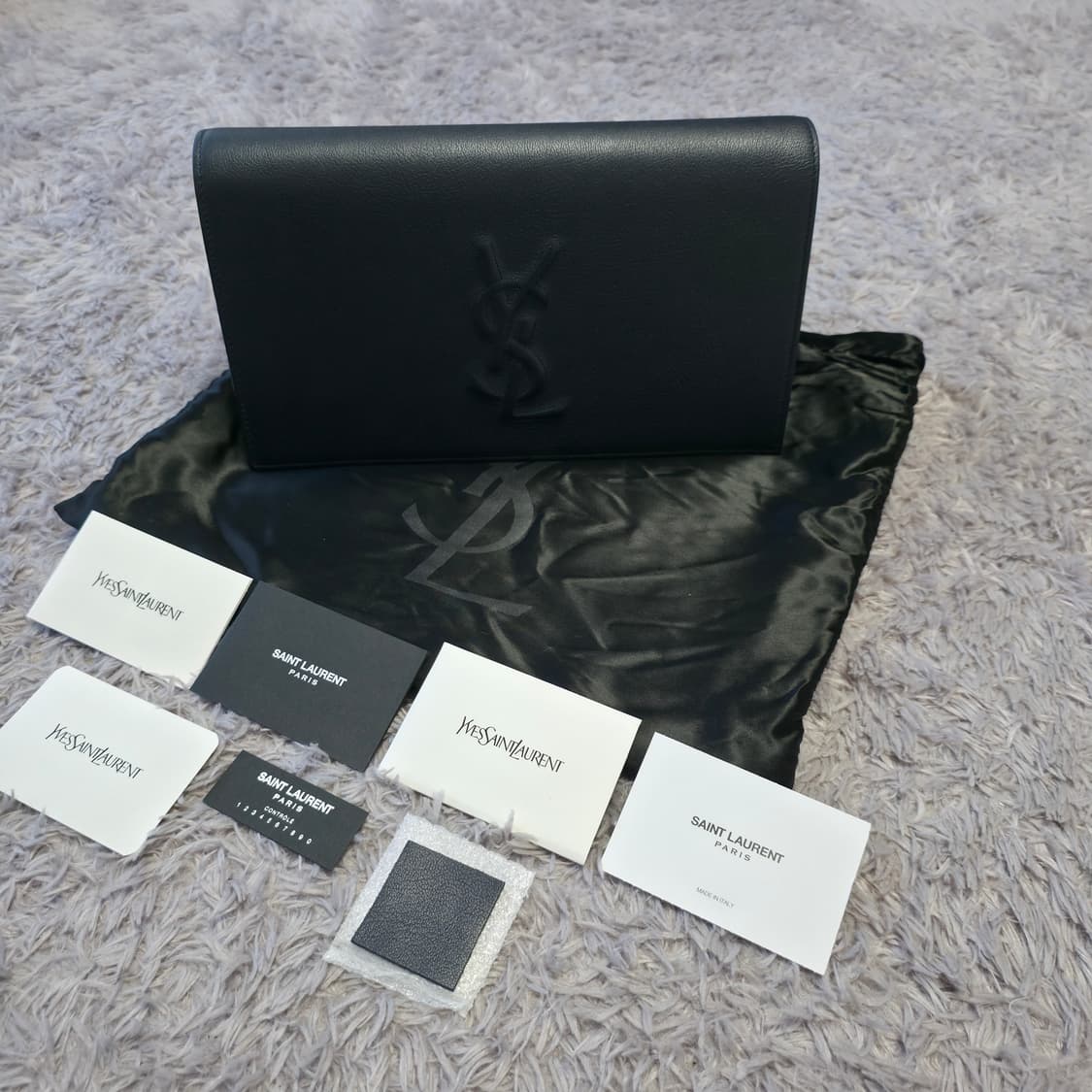 {클로젯}[풀구성]생로랑 벨드쥬르 클러치백 상품이미지2