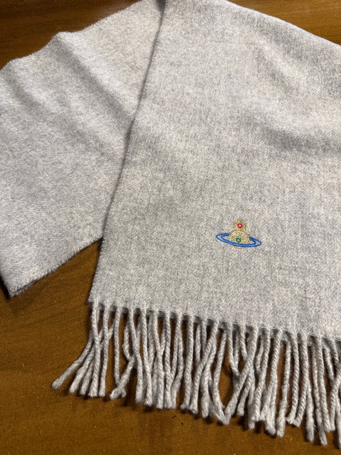 비비안웨스트우드 Vivienne Westwood 오브 자수 울 머플러 상품이미지1