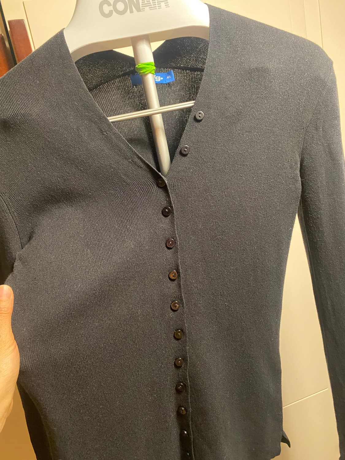 벨리걸 블랙 가디건 M/L 상품이미지5