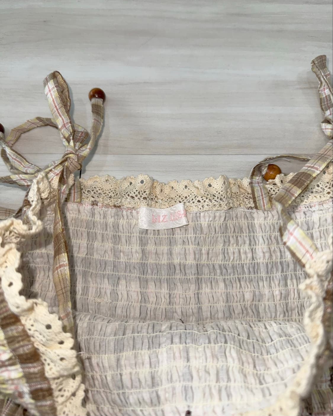 LIZ LISA Cozy Beige Check Sleeveless 상품이미지9