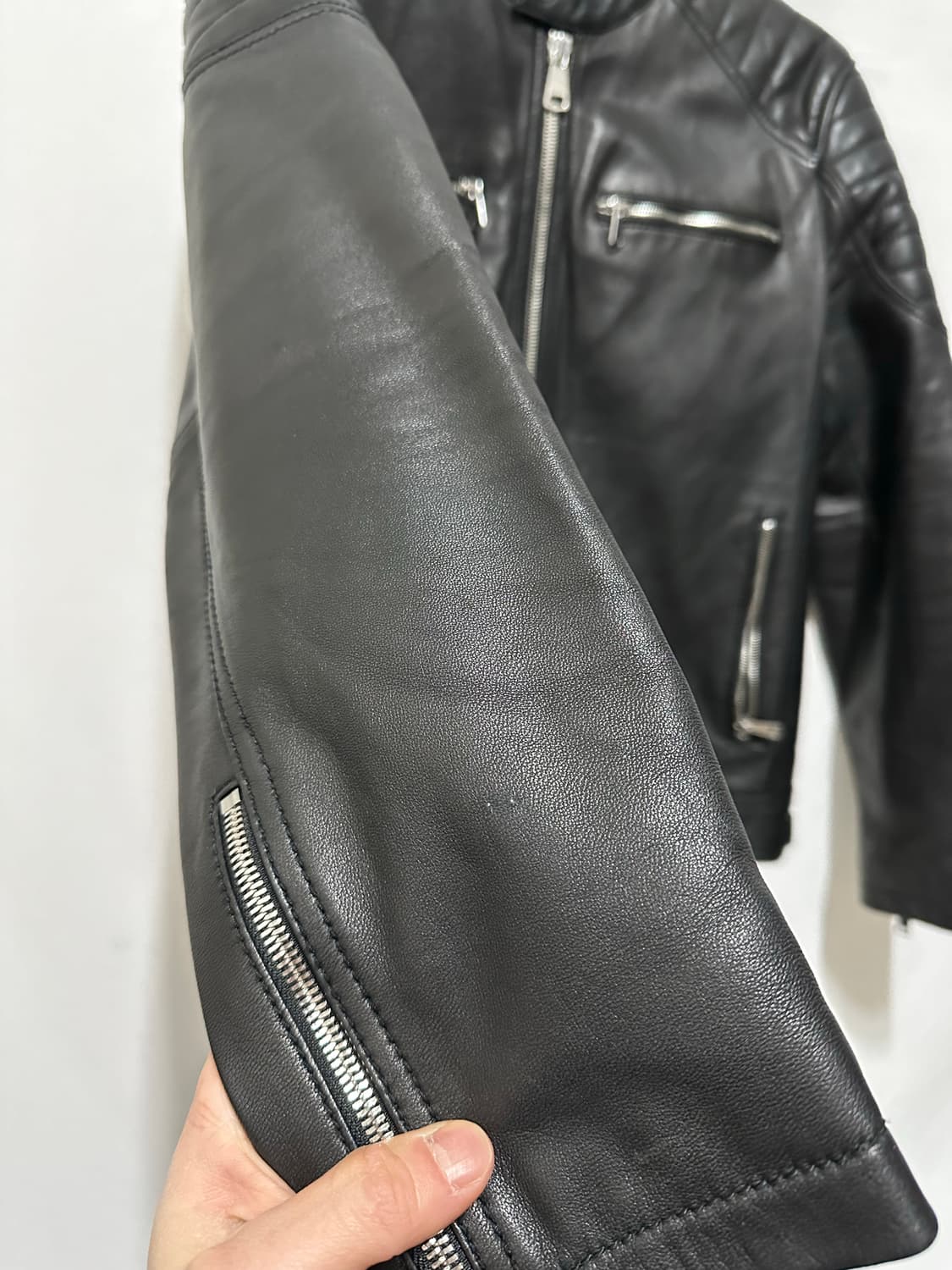 자라 쉽스킨 바이커자켓 상품이미지3