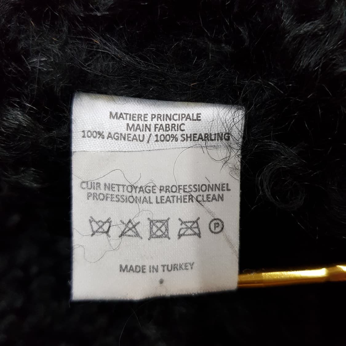 바네사브루노 100% 양가죽 시어링 무스탕 코트 36사이즈 상품이미지8