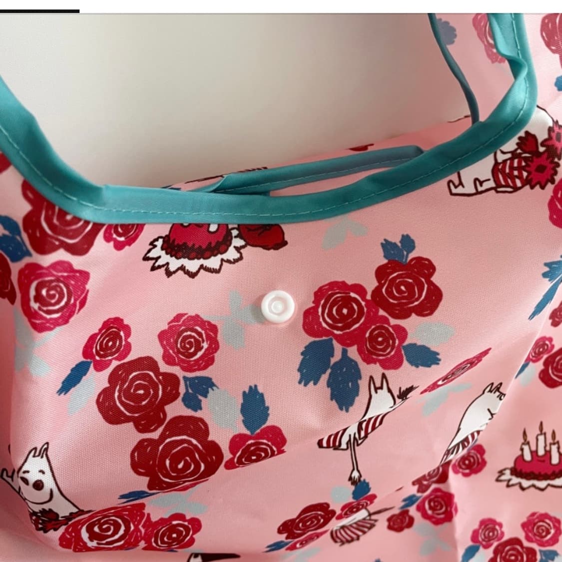 무민 접이식 에코백 빅사이즈 장바구니 베이지 상품이미지3