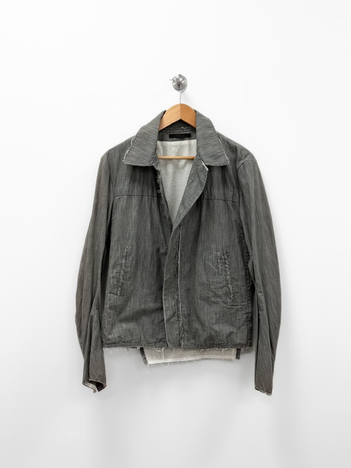 Y's 코튼 러프 엣지 자켓 상품이미지1