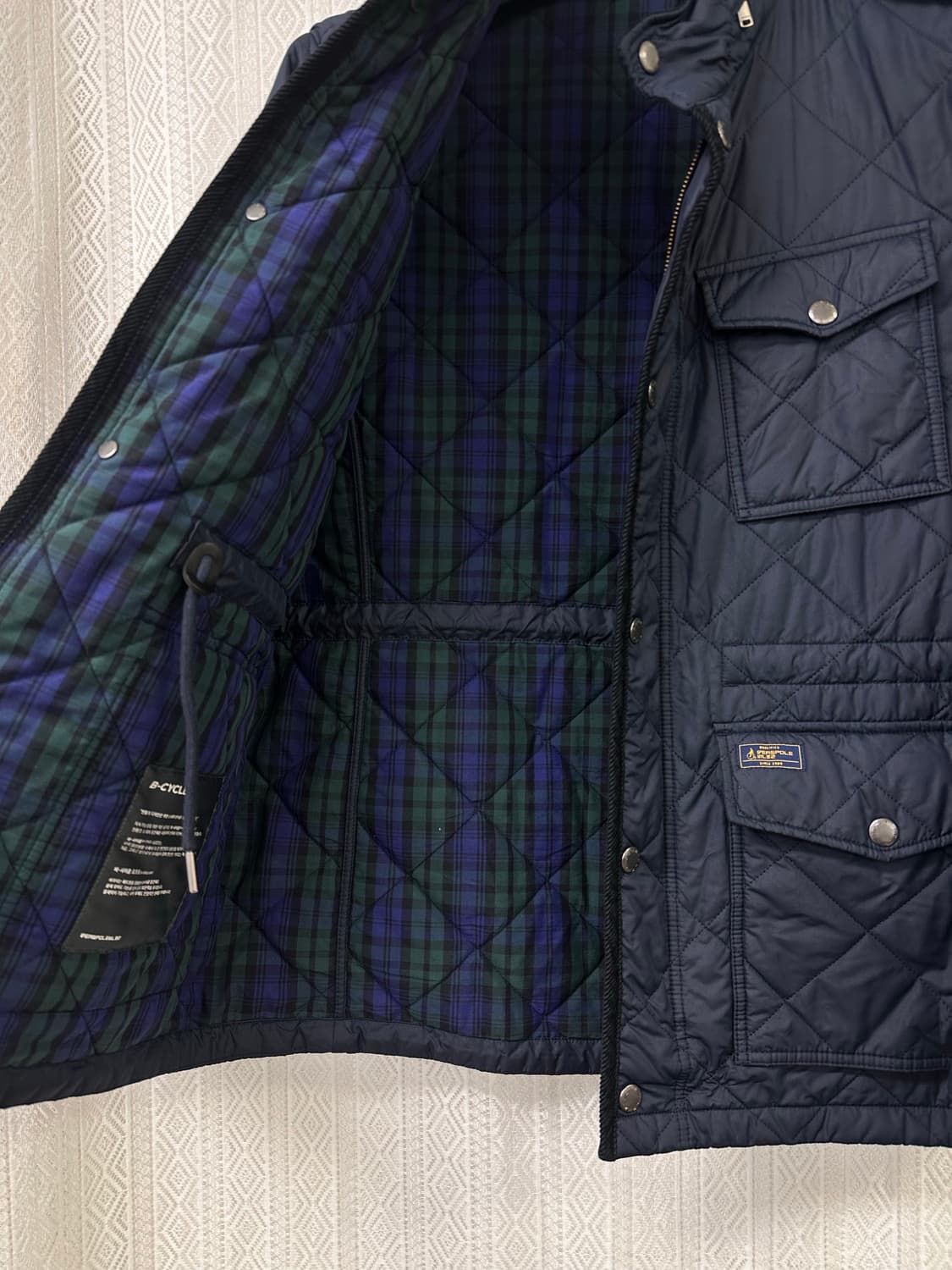 (100)빈폴 21SS 퀼팅 자켓 네이비 상품이미지5