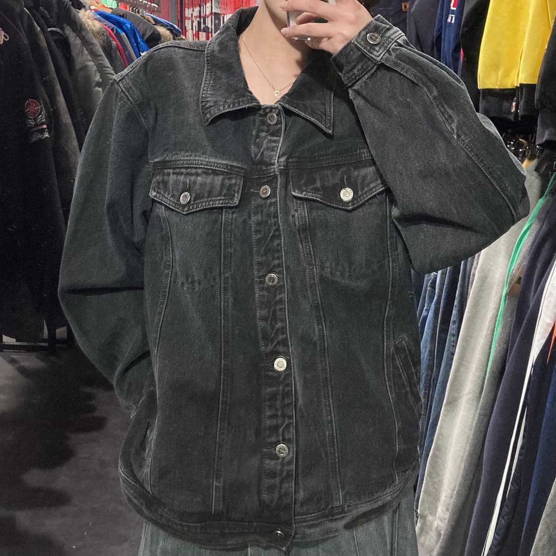 [IM] vtg 흑청 데님 자켓 상품이미지2