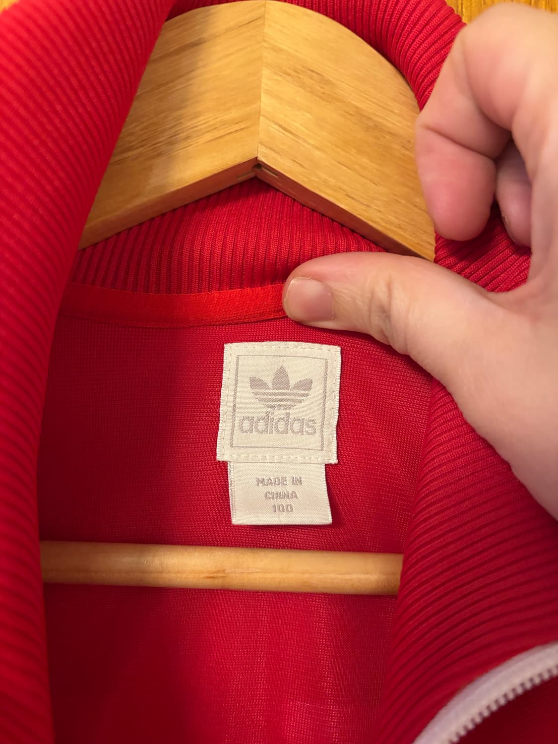 아디다스 페루 축구 국가대표팀 트랙탑 레드 상품이미지3