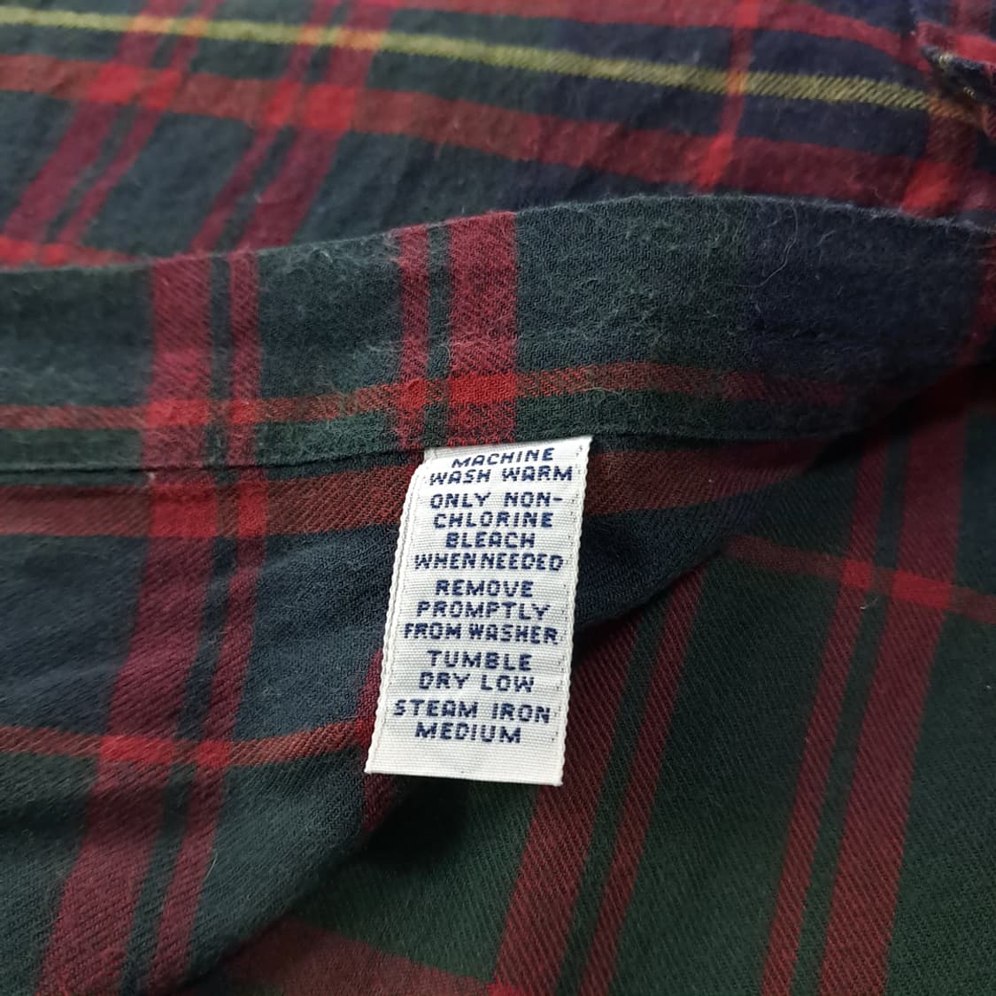 CK222 XL 폴로 90s 홍콩판 블랙워치 라이트플란넬 셔츠 남방 상품이미지5