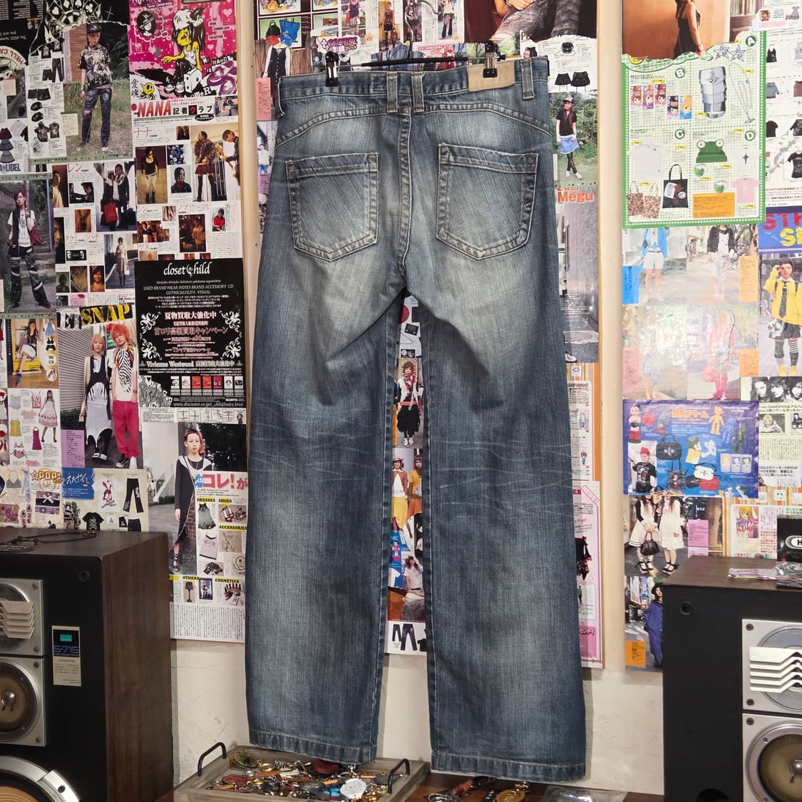 캘빈 클라인 사이드 라인 와이드 데님 팬츠 상품이미지6