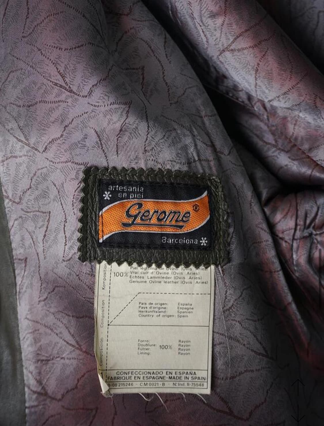 스페인 빈티지 양가죽 코트 (오버핏, M) 상품이미지3