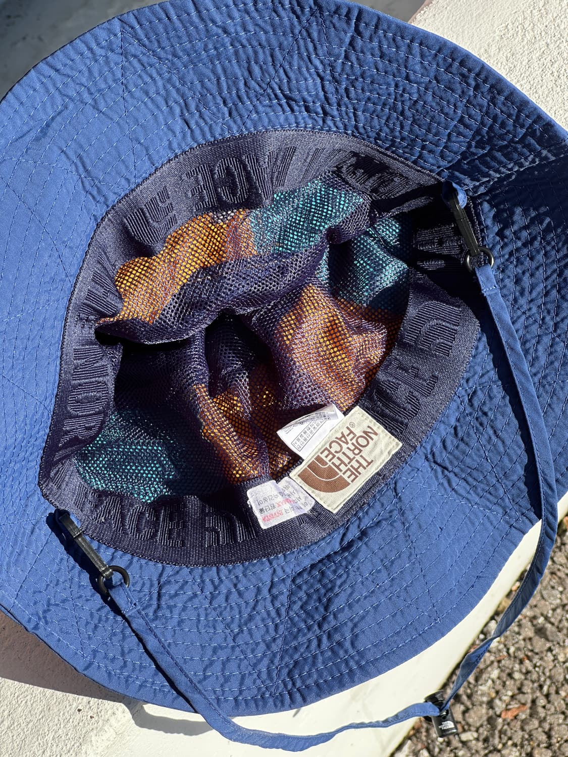 [L] 노스페이스 로고 컬러블럭 버킷햇 모자 상품이미지6