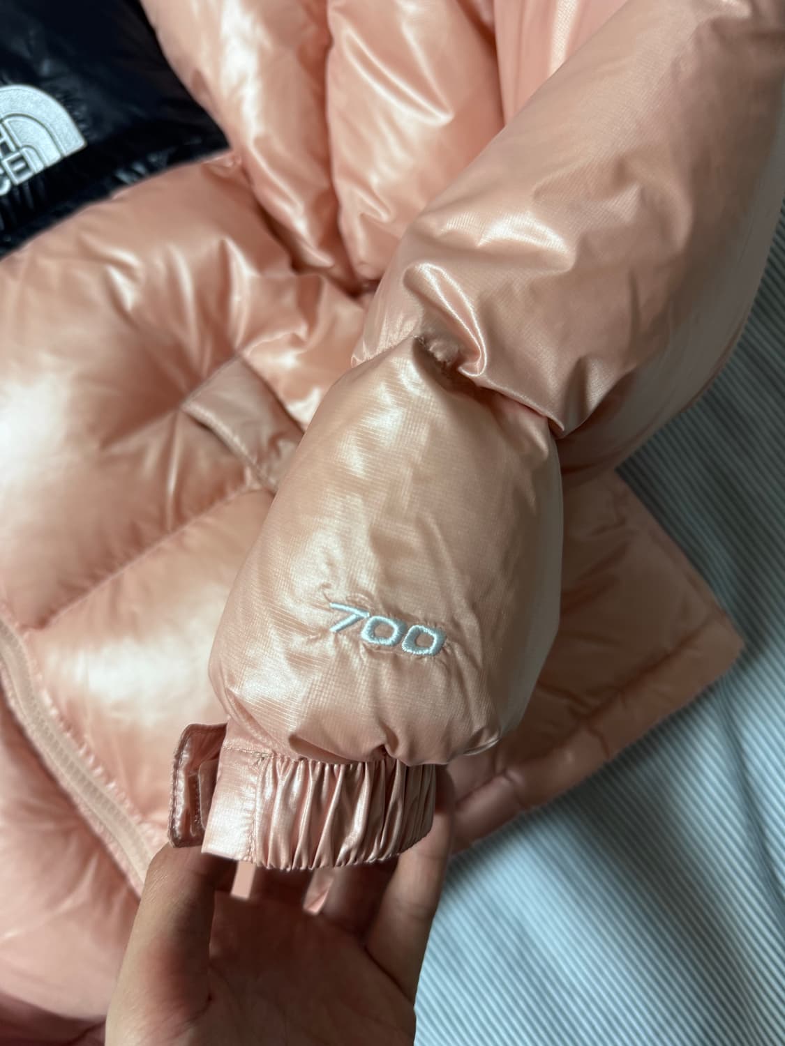 W 노스페이스 눕시 숏 자켓 로즈 탄  상품이미지8