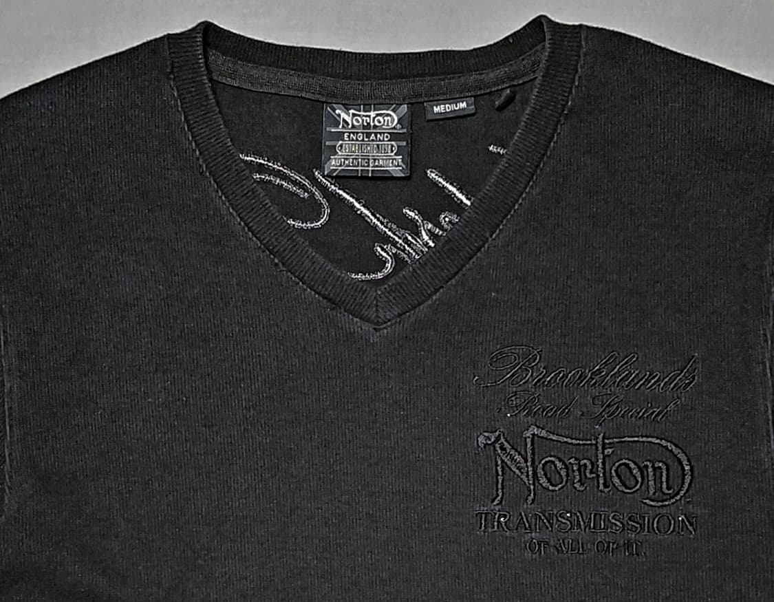 ​[M] Norton(노턴) 브리티시 모터사이클 자수 로고 반팔 티셔츠 상품이미지3