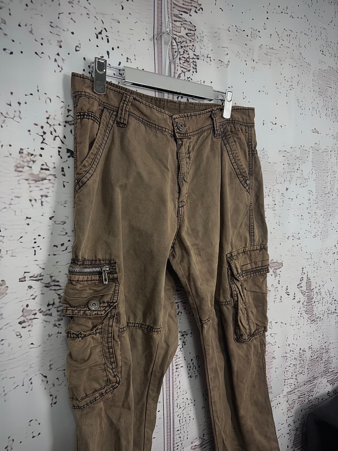 Brown Y2K cargo pants 상품이미지2