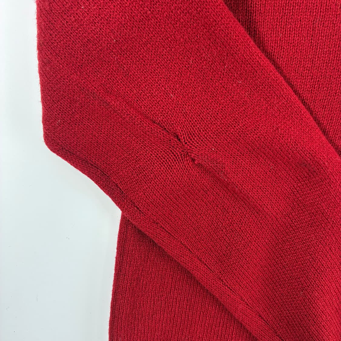 Polo  폴로 랄프로렌 자수 램스울 레드 브이넥 니트 상품이미지4