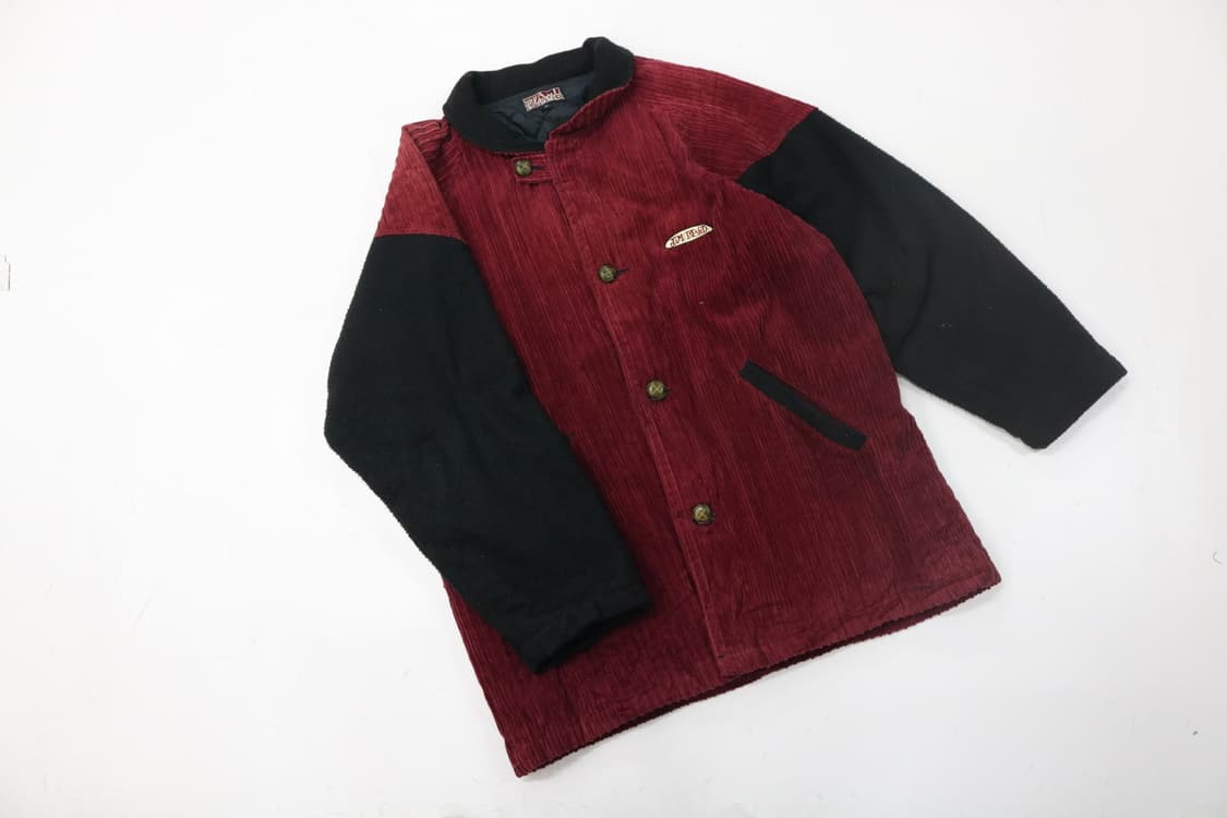 JAMI ISLAND 자미 아일랜드 빈티지 골덴 배색 퀼팅 자켓 상품이미지3