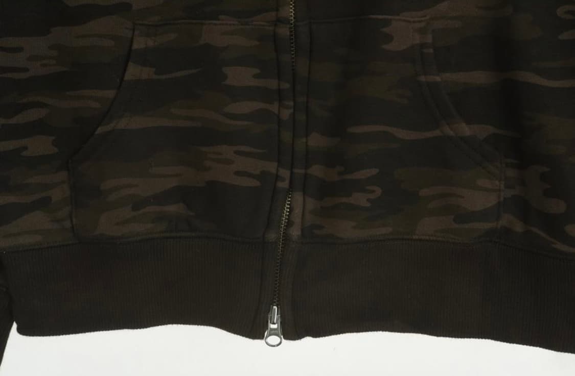 브라운 카모 후드집업 상품이미지3