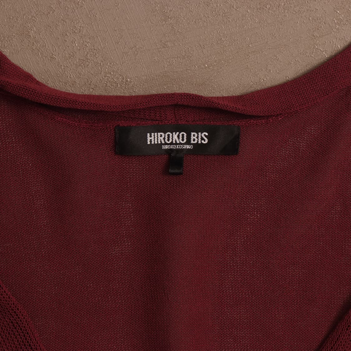 일본빈티지 아크릴 레이어드 그물 니트베스트 A703 상품이미지3