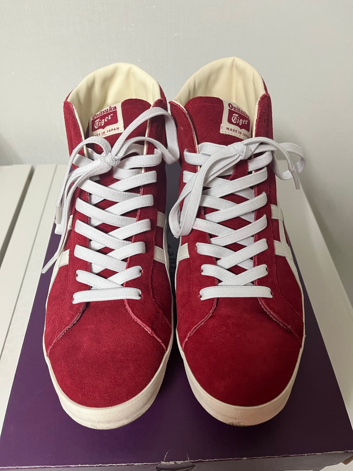 오니츠카타이거 파브레 하이 스웨이드 레드 니폰메이드 270 상품이미지1