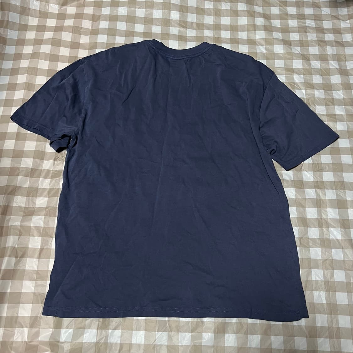 트레블 반팔 M 네이비 프린팅 티셔츠 빈티지 상품이미지3
