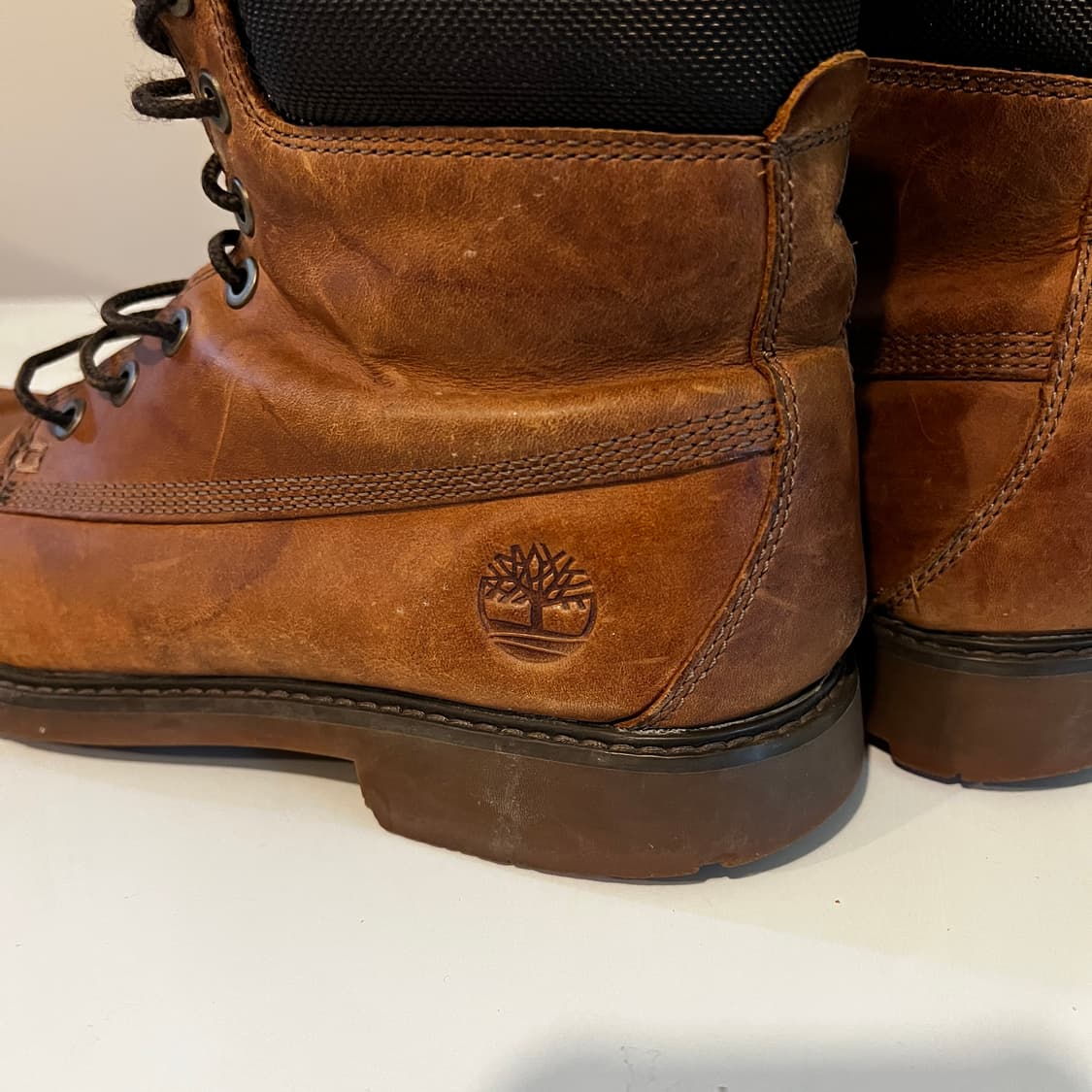 팀버랜드 6인치 브라운 가죽 부츠 상품이미지4