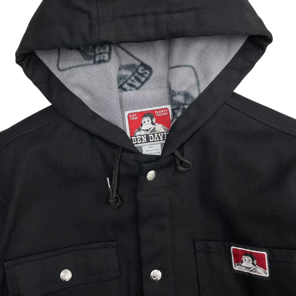 벤데이비스 미니로고 포켓 블랙 후드 자켓 M 상품이미지6