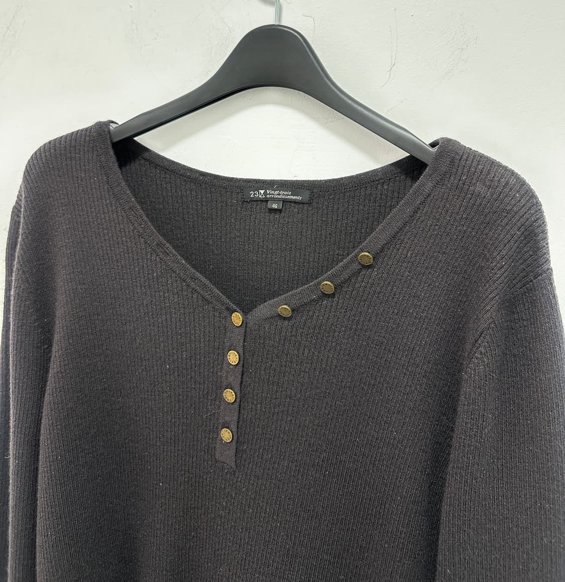 23 Vingt trois buttoned knit top  상품이미지3