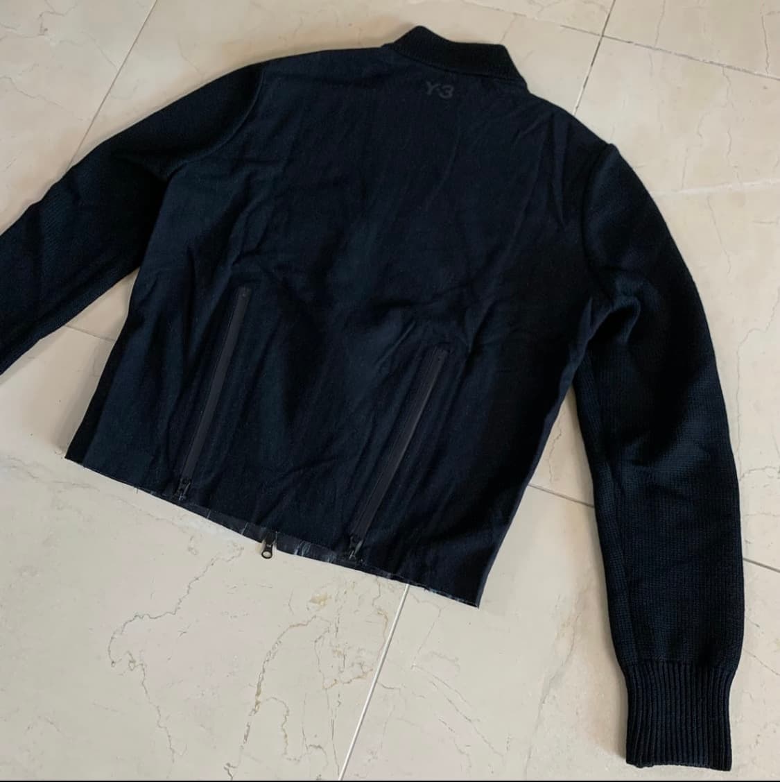 Y-3 Yohji Yamamoto Wool Knit Jacket 상품이미지4