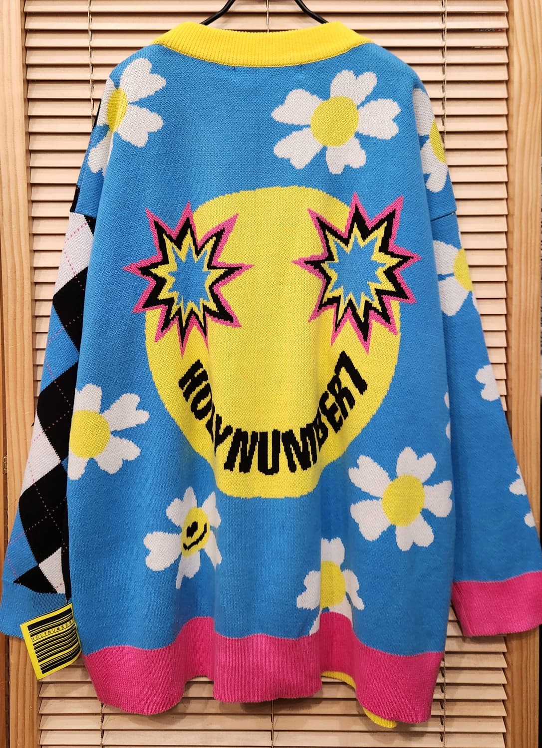 홀리넘버세븐 오버핏 스마일가디건 남녀공용7 상품이미지4