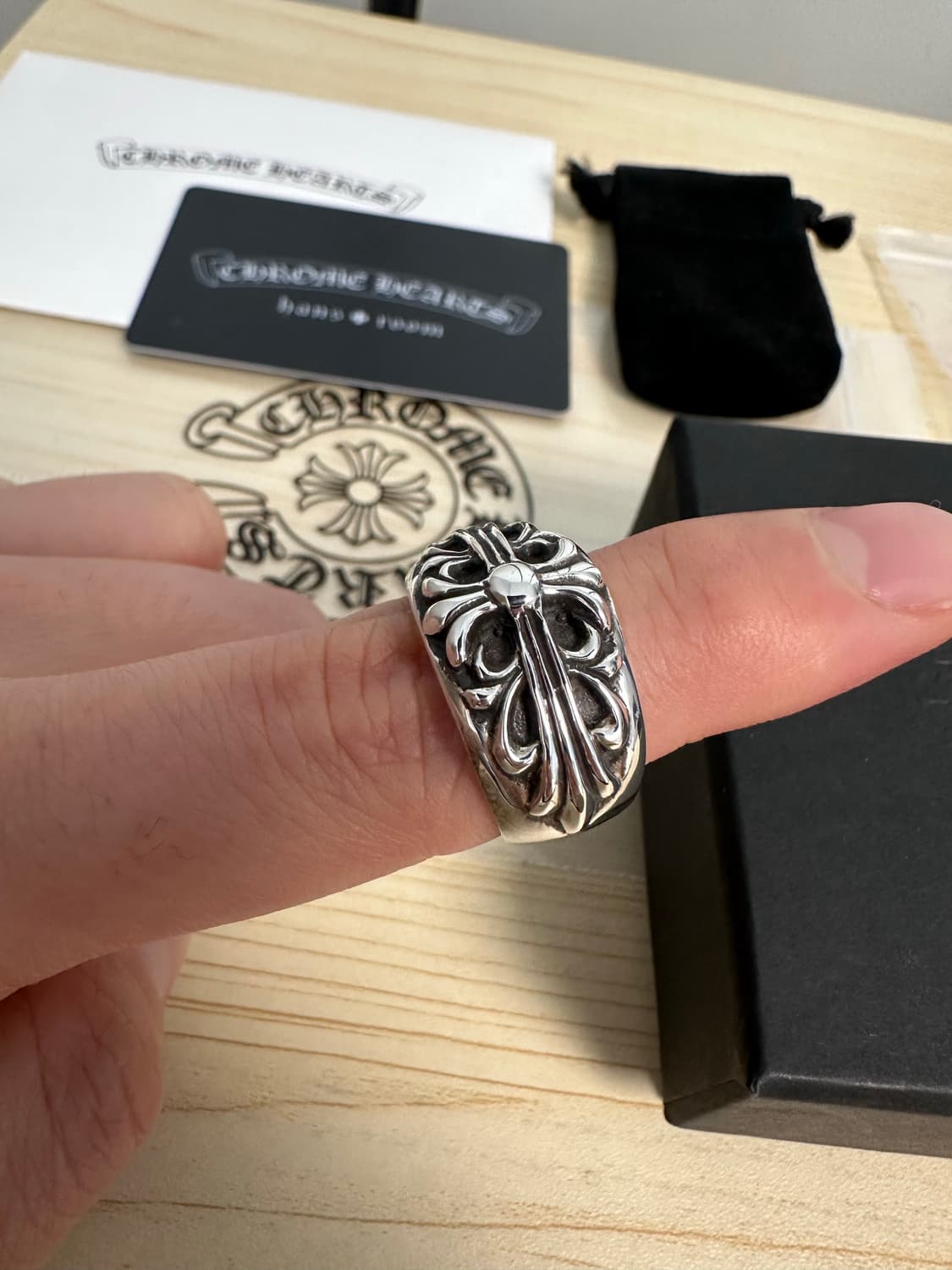 크롬하츠 플로랄링 반지 상품이미지5